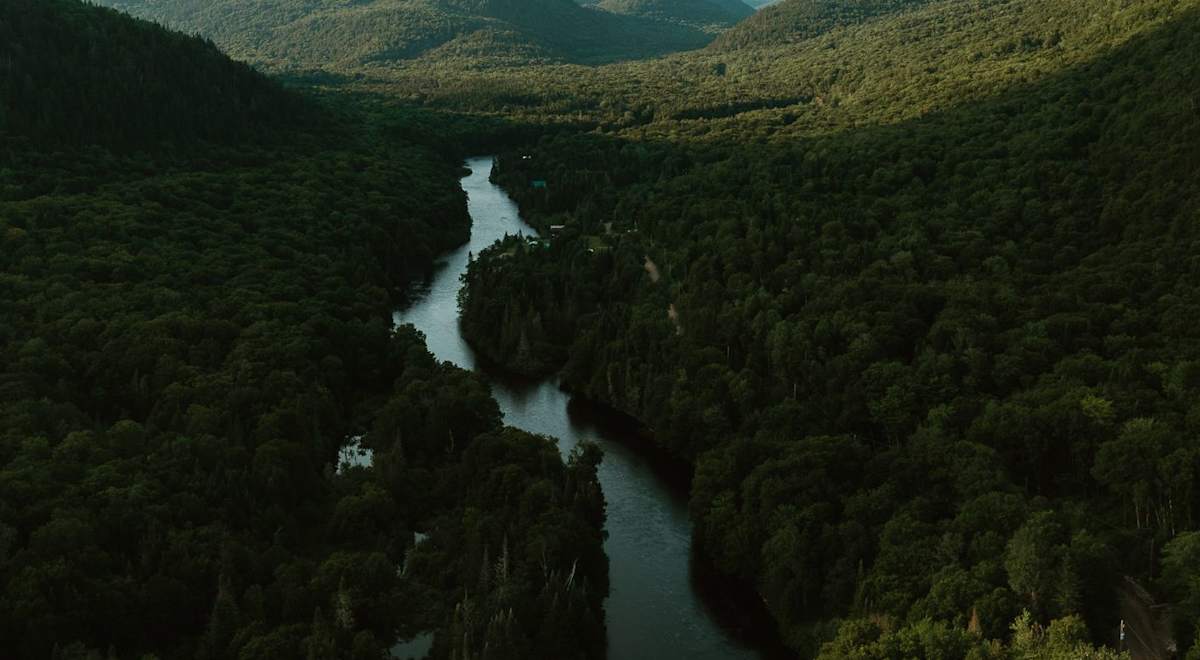 Panorama montagnes en été