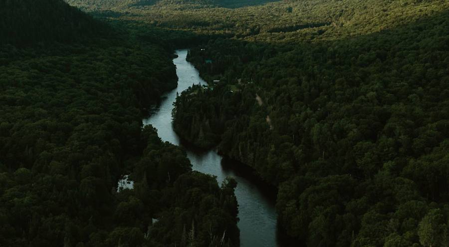Panorama montagnes en été