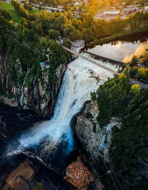 Panorama Chute Montmorency été